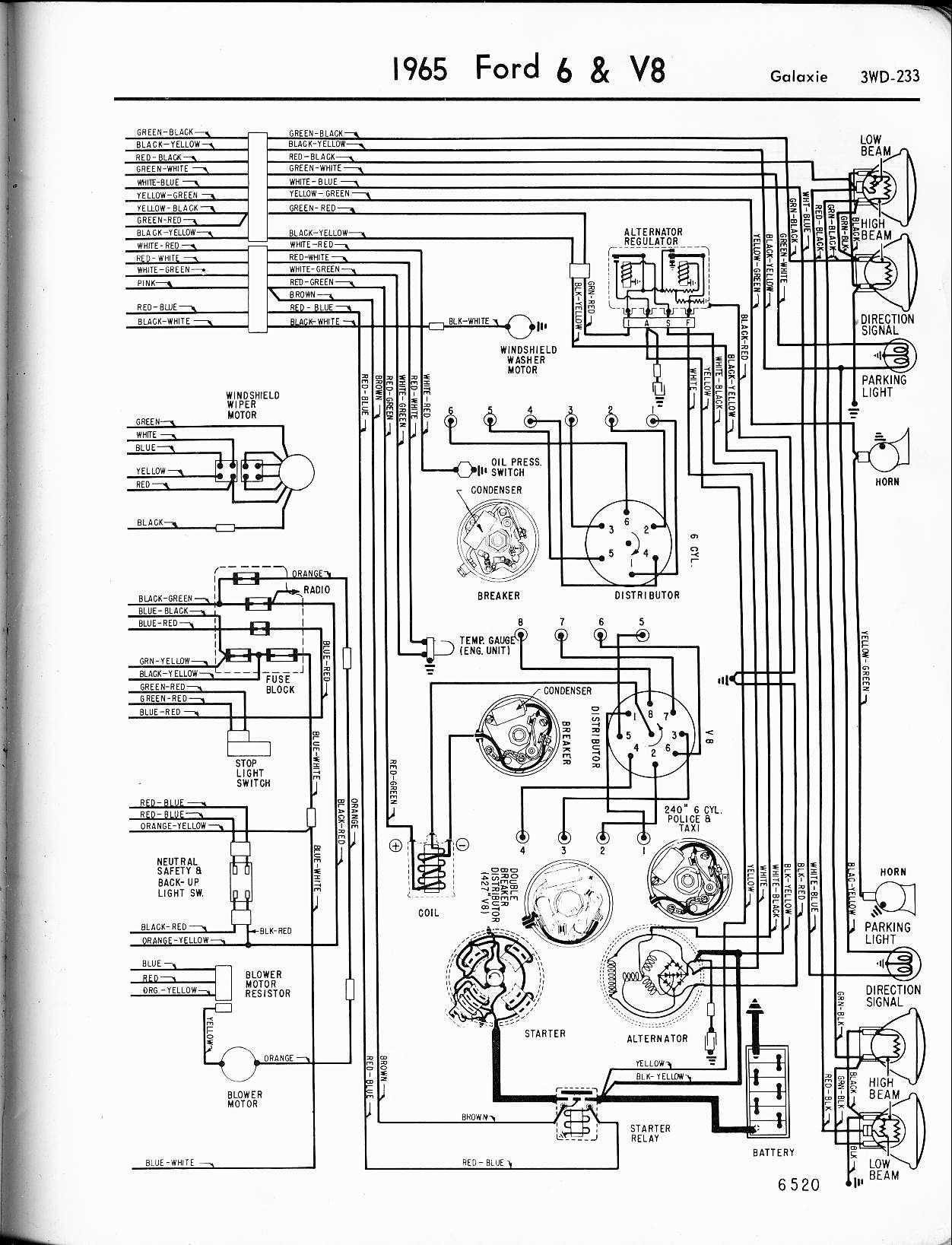 1965 mustang wiring diagrams electrical schematics