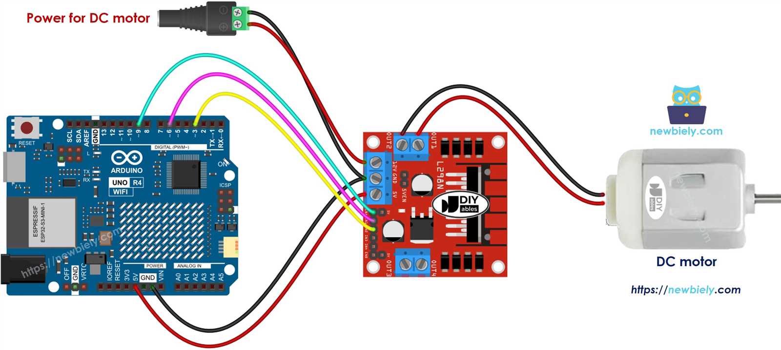 dc motor wiring diagram 4 wire