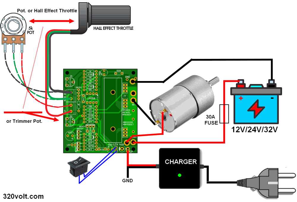 dc motor wiring diagram