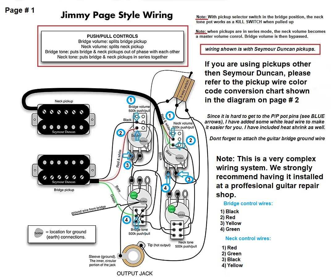 les paul wiring diagram