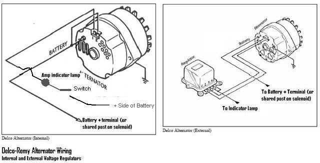 delco remy 3 wire alternator wiring diagram