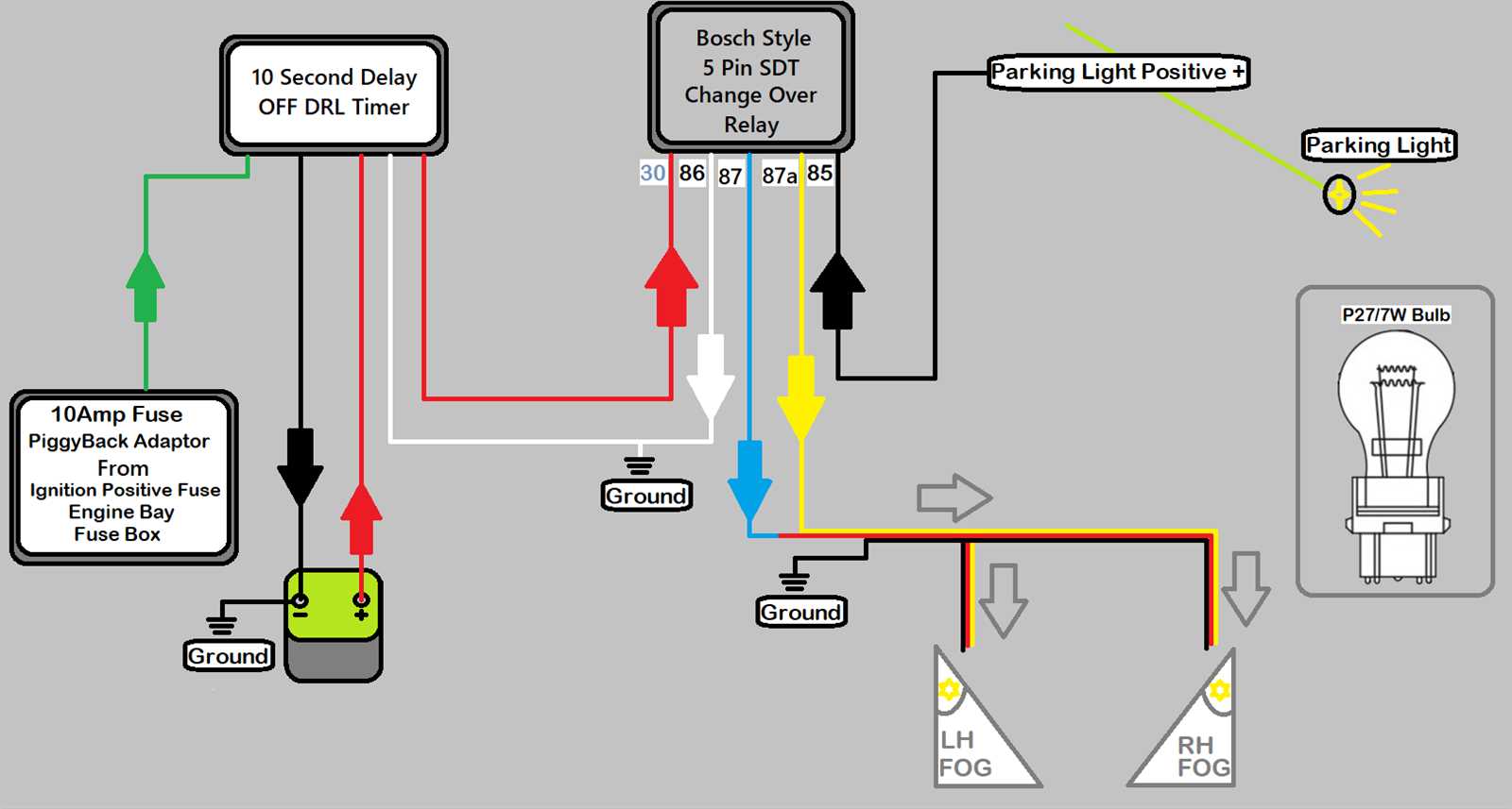 wiring diagram for drl lights