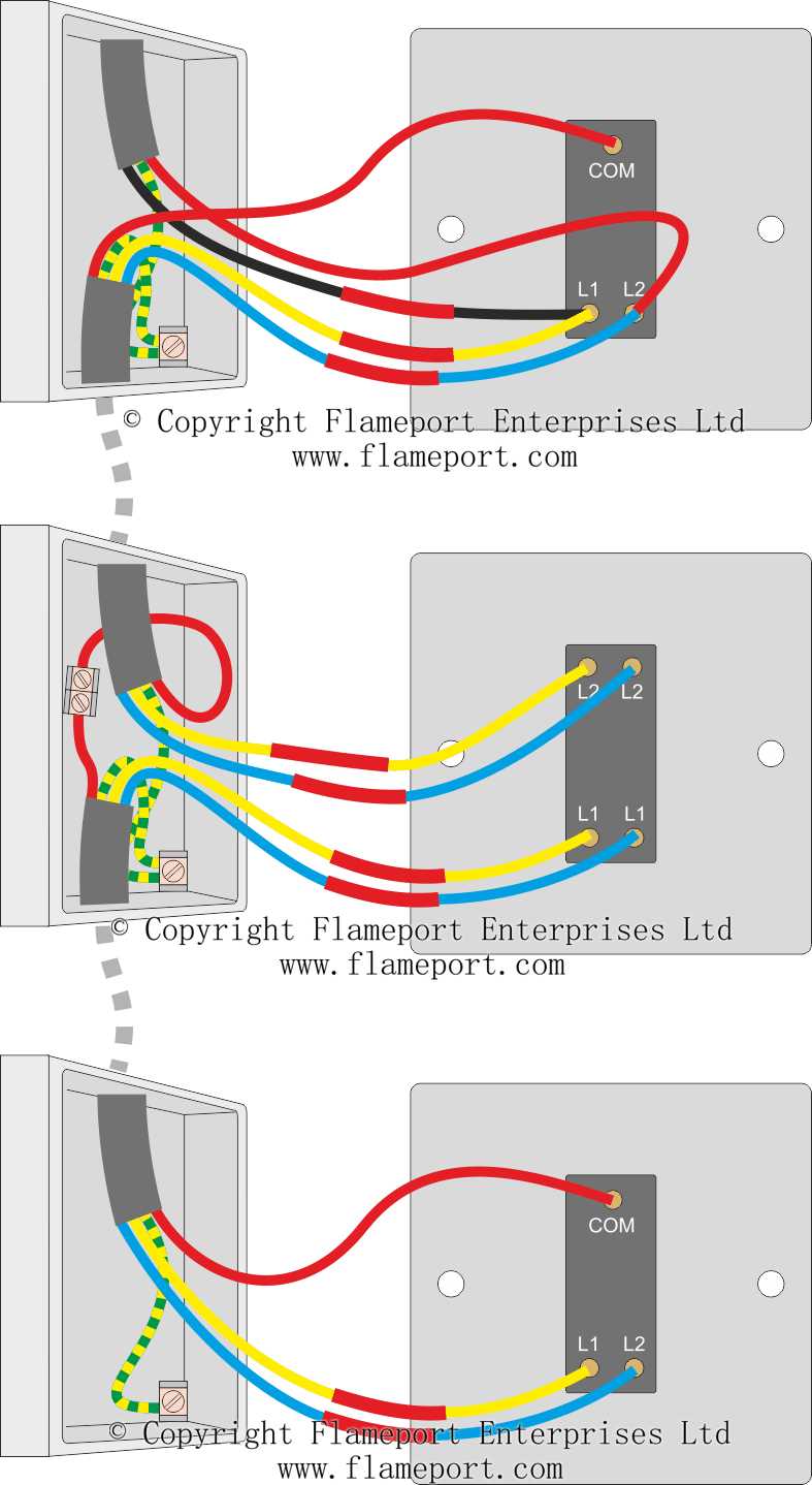 diagram of three way switch wiring