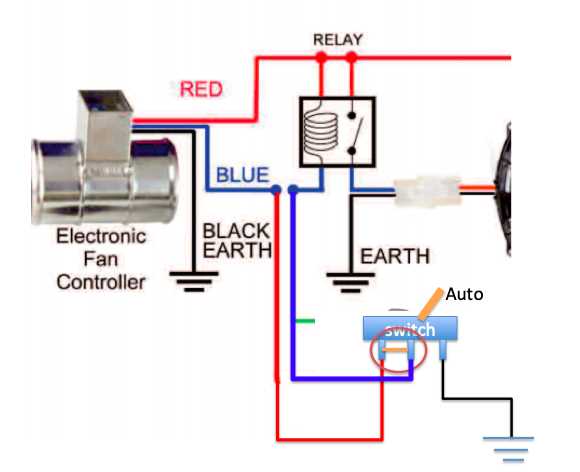 electric cooling fan wiring diagram