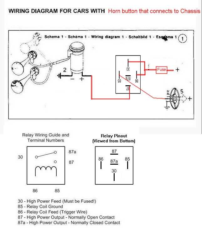 diagram horn relay wiring