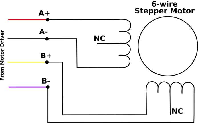 stepping motor wiring diagram