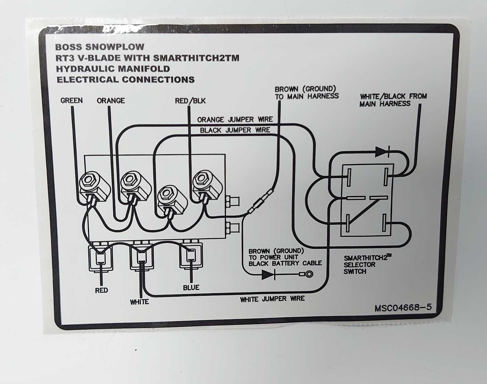 wiring diagram for boss snow plow