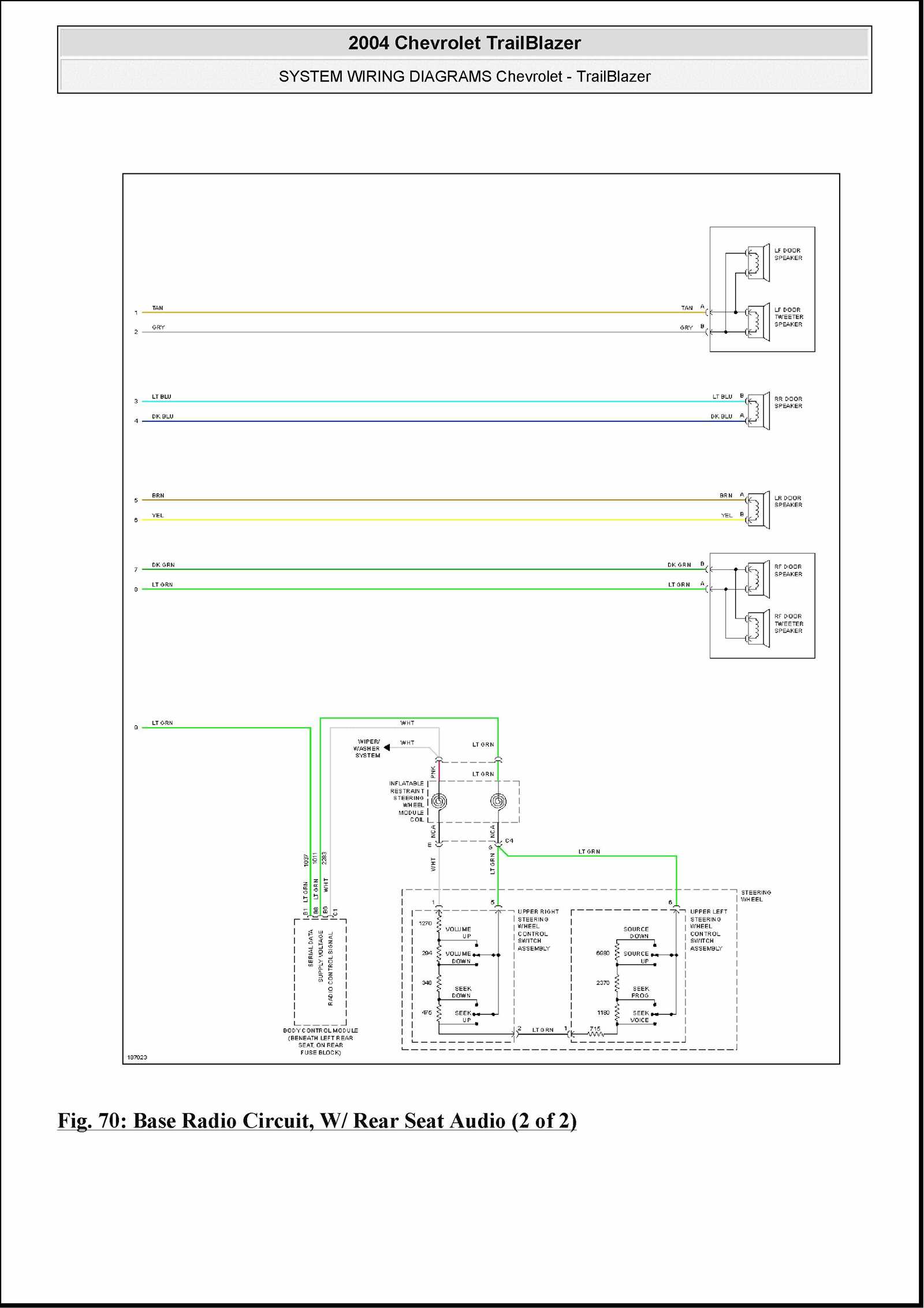 2003 trailblazer stereo wiring diagram