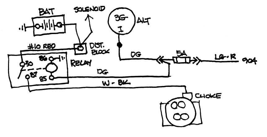 electric choke wiring diagram