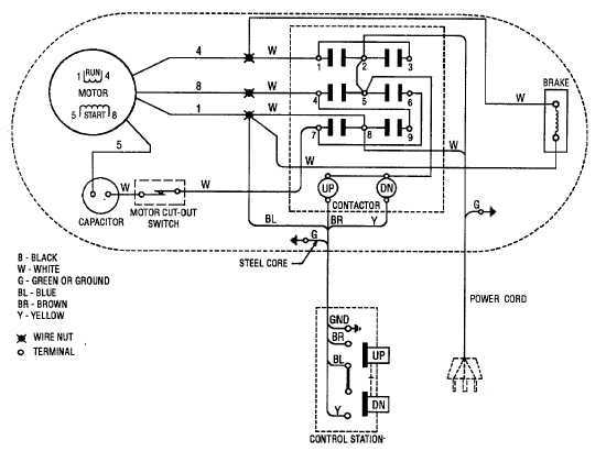 electric hoist single phase hoist wiring diagram