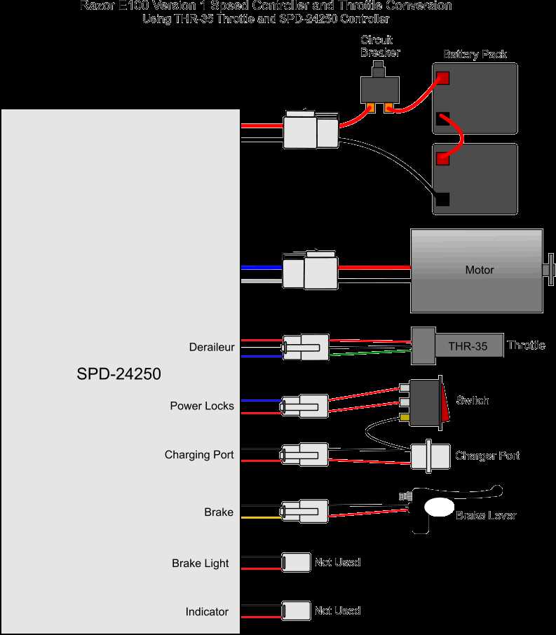 electric scooter wiring diagram