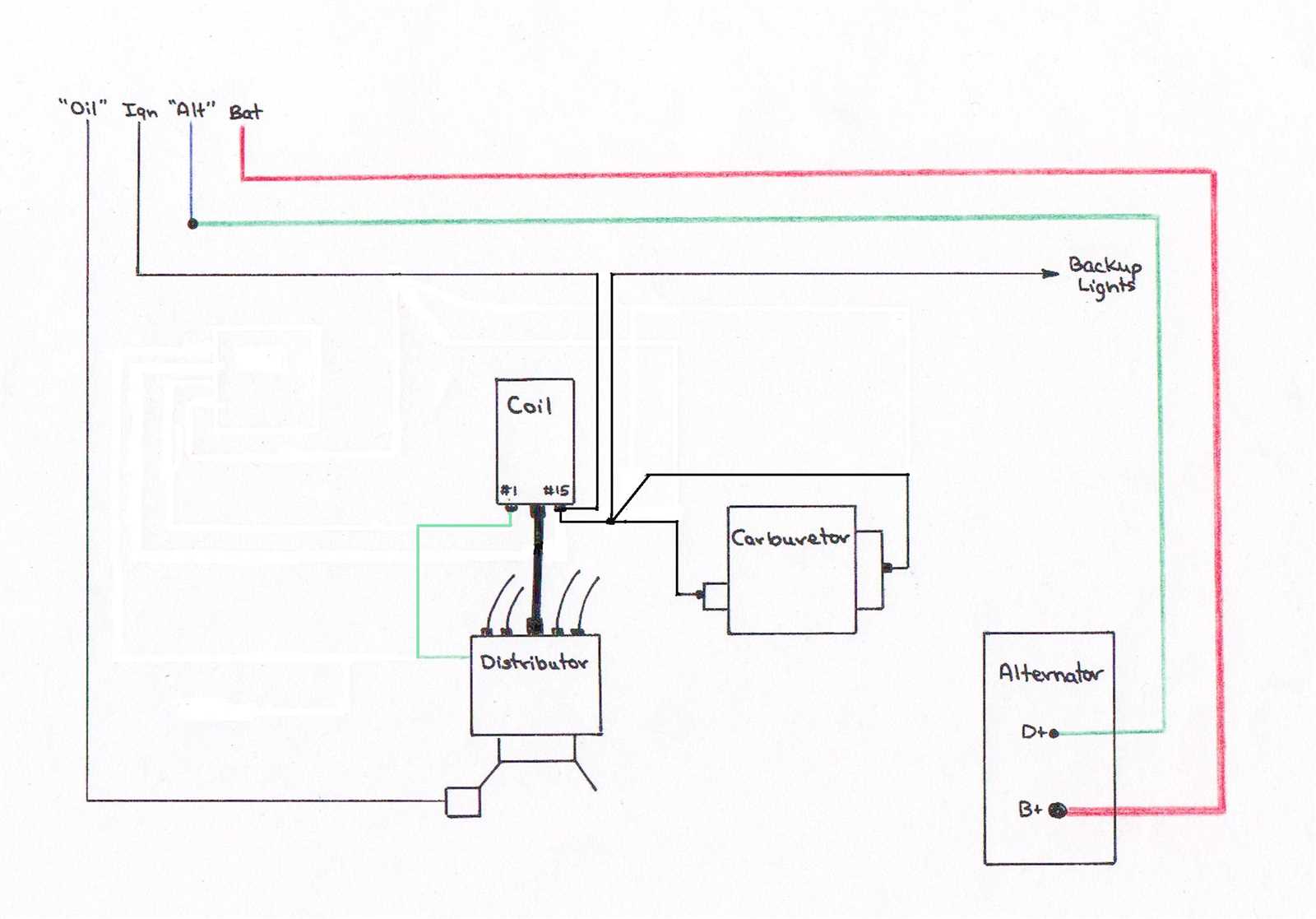 1 wire alternator wiring diagram