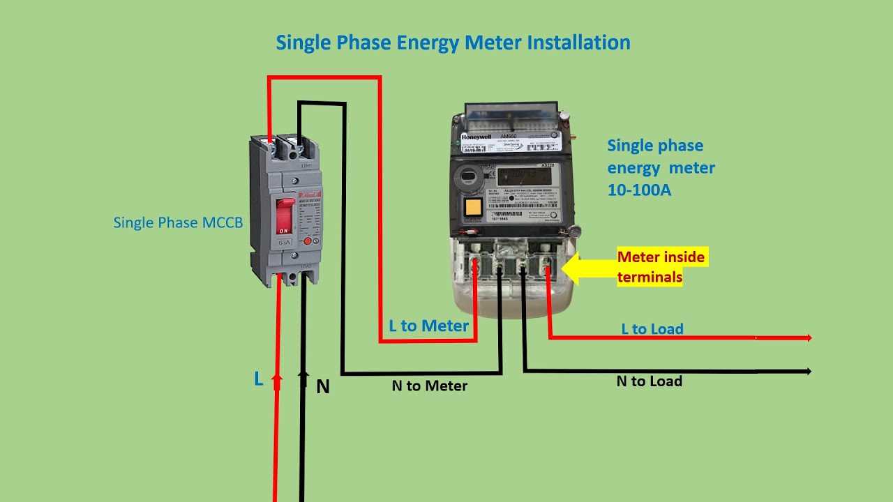 energy meter wiring diagram