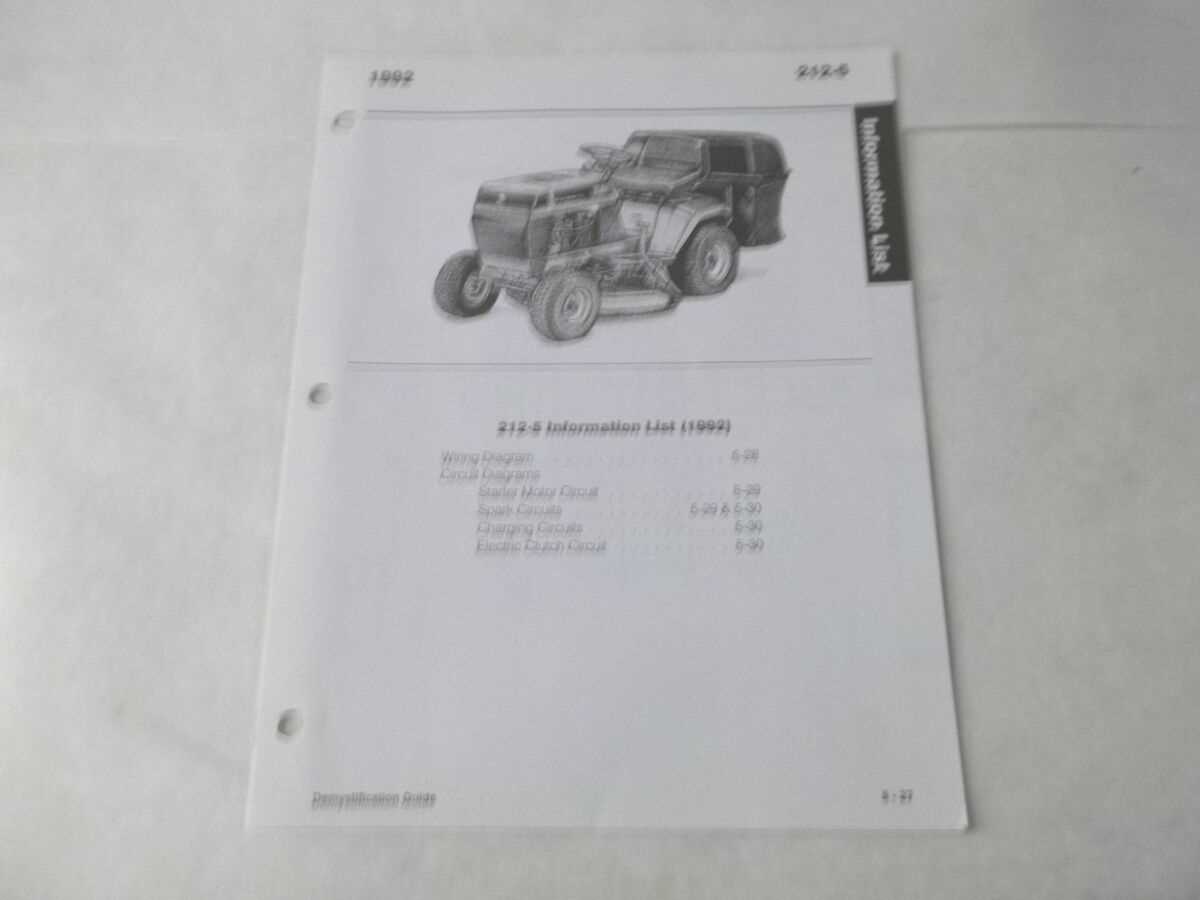 john deere 212 wiring diagram