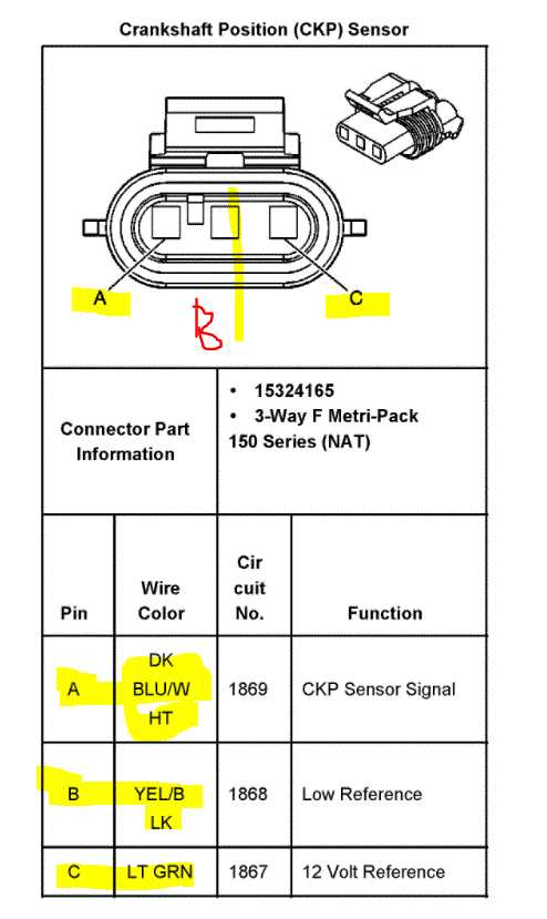 crank position sensor wiring diagram