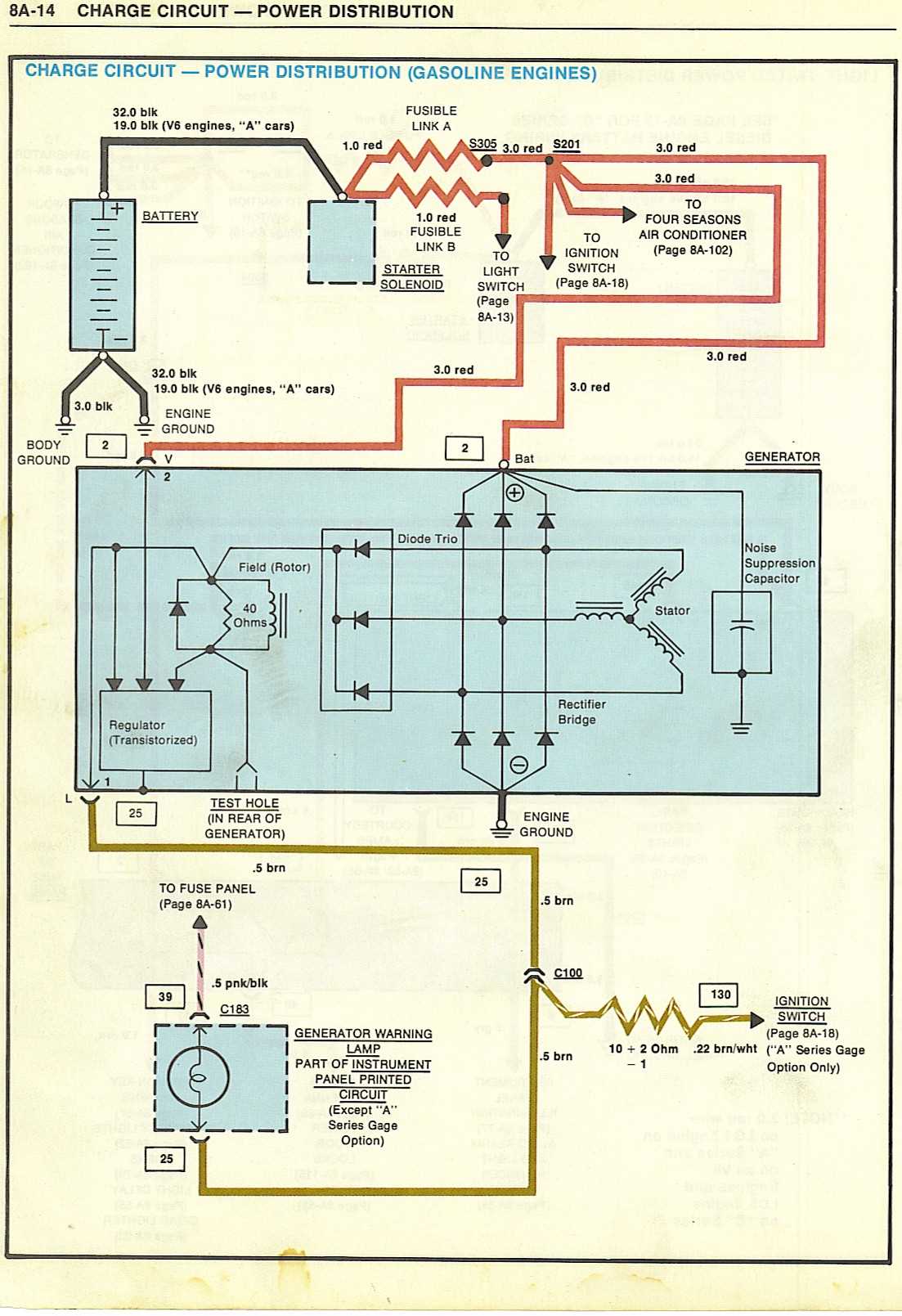 350 chevy alternator wiring diagram