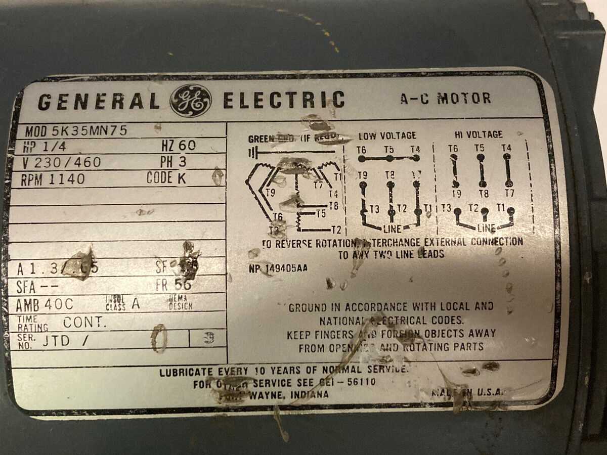 ge motor 5kc wiring diagram