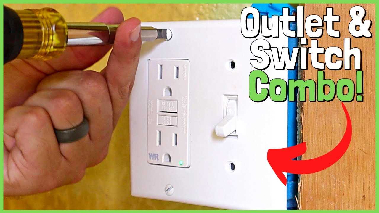 wiring diagram for light switch and outlet with 3 wires