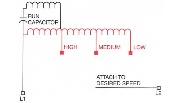 fan motor capacitor wiring diagram