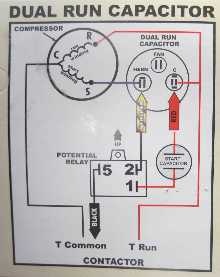 wiring diagram for run capacitor