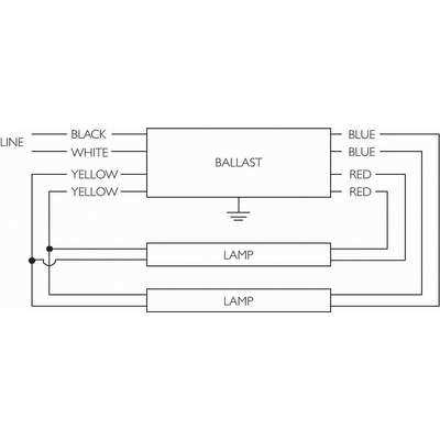 t8 4 lamp ballast wiring diagram