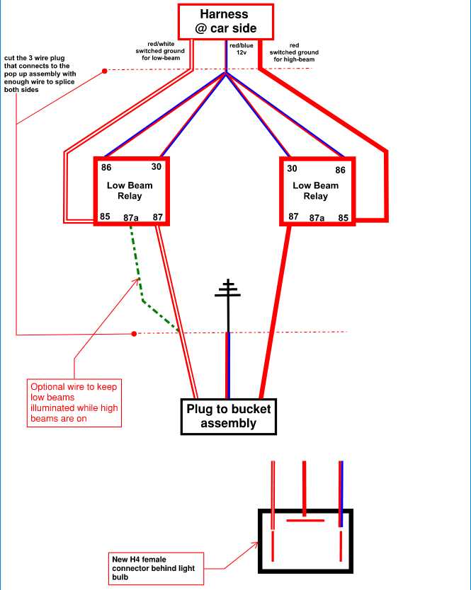 3 wire led headlight wiring diagram