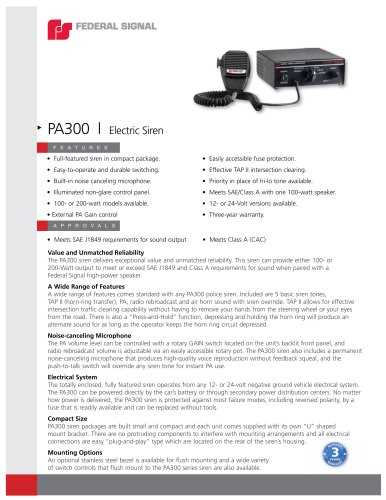 federal signal pa 300 wiring diagram