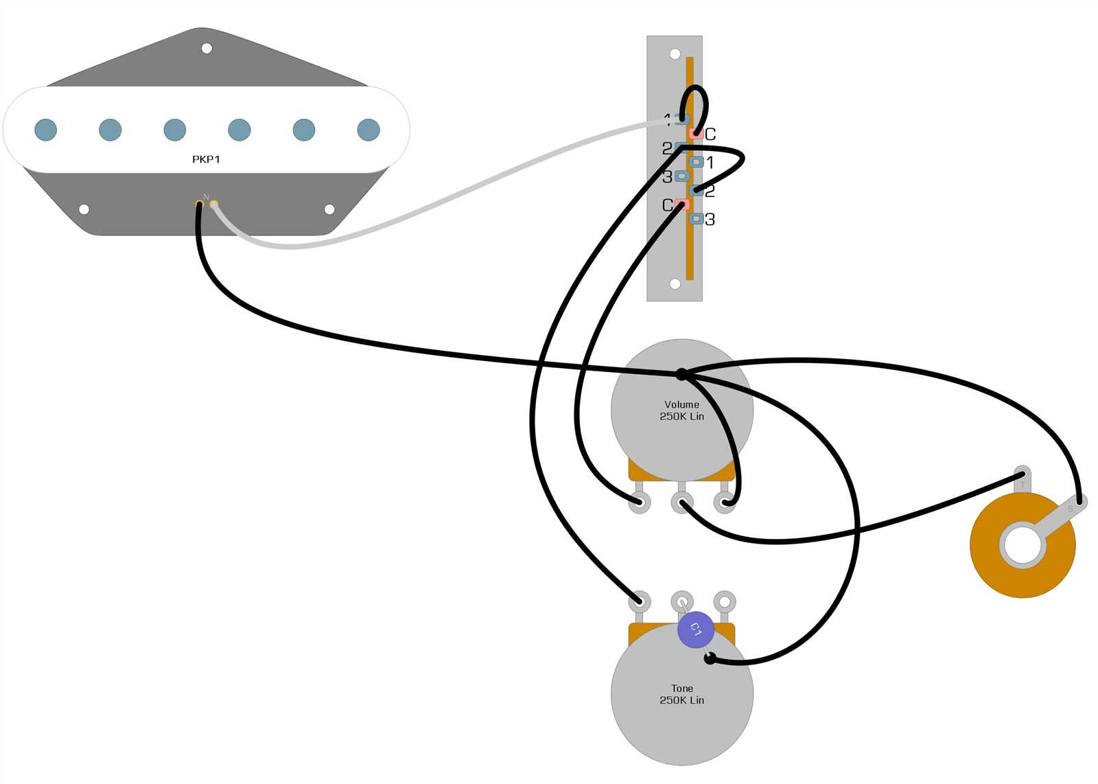 fender telecaster wiring diagram