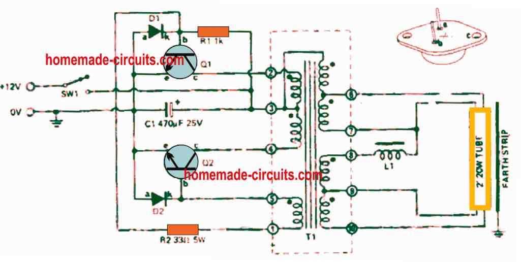 fluorescent lamp ballast wiring diagram