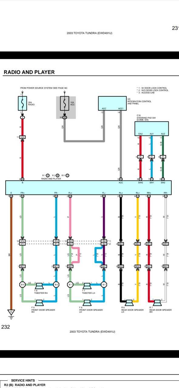 2003 toyota tundra radio wiring diagram