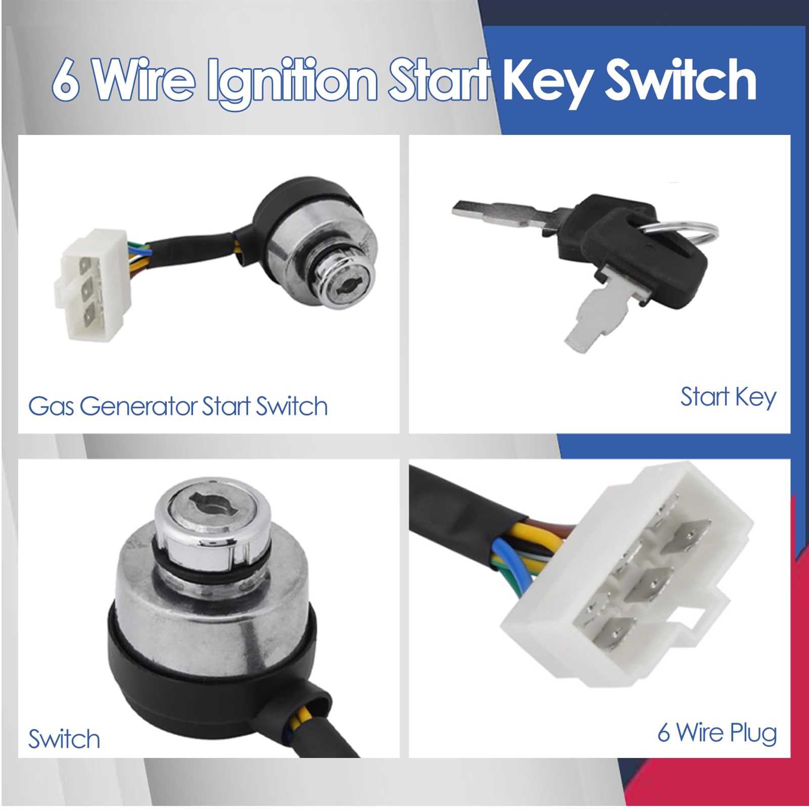 6 wire generator ignition switch wiring diagram