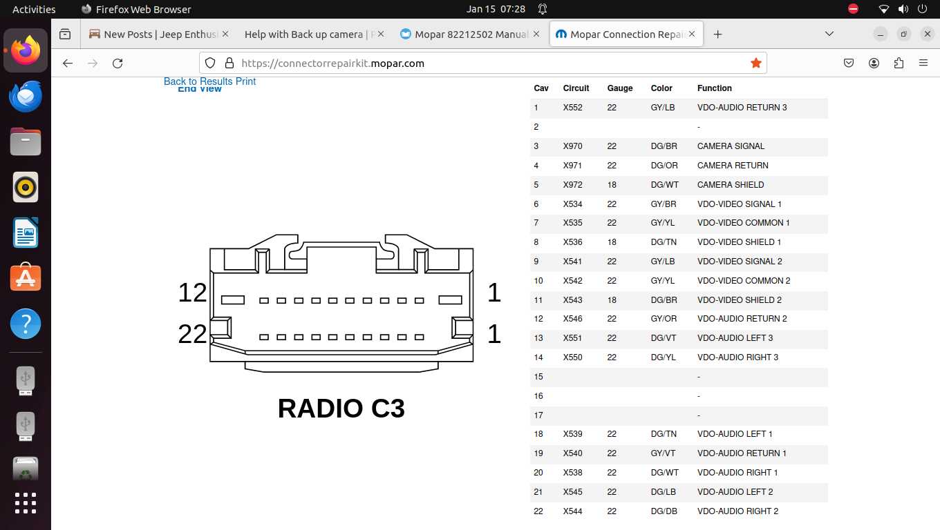 2013 chrysler town and country radio wiring diagram