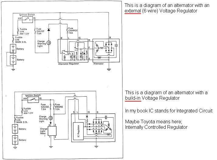 ford external voltage regulator wiring diagram