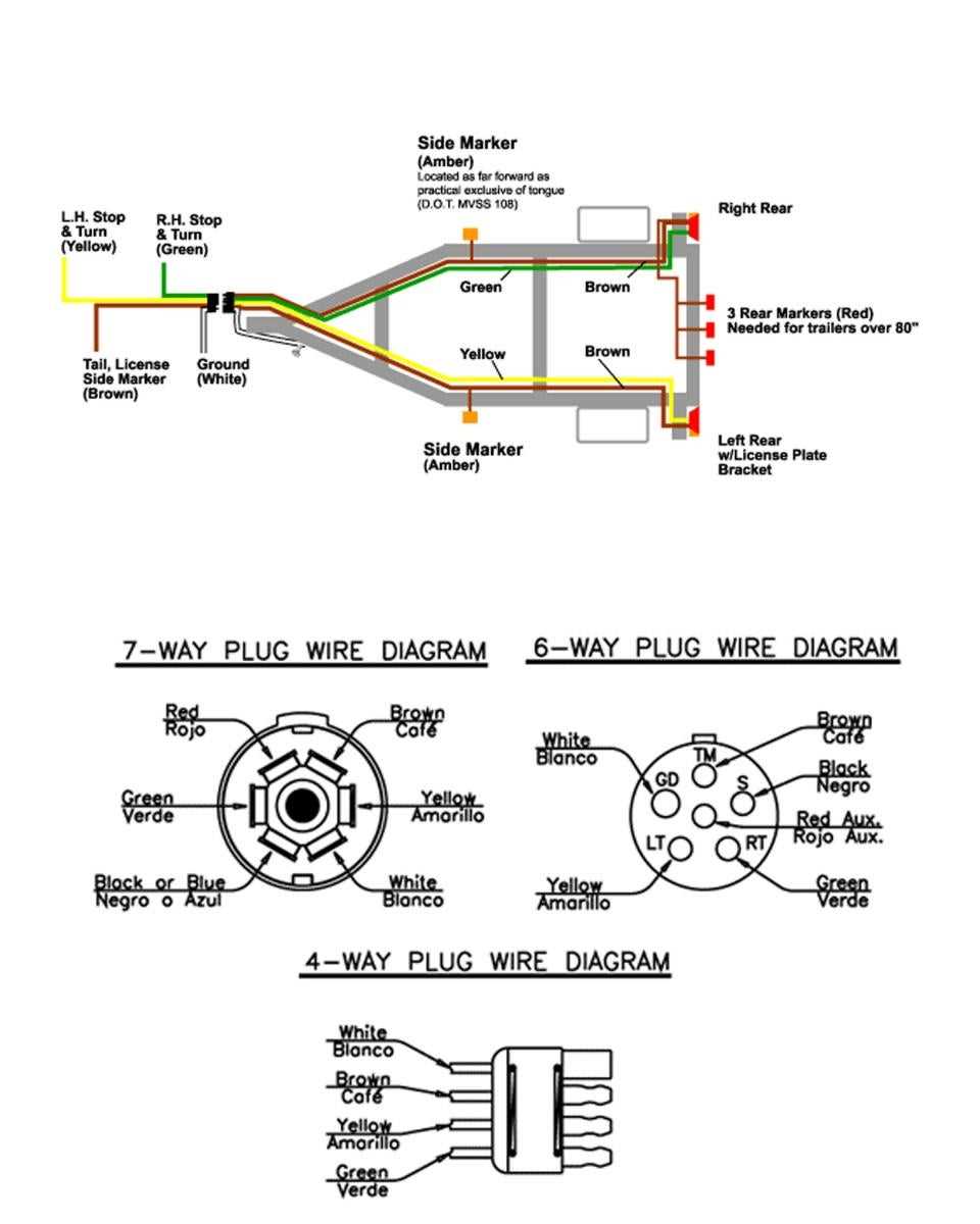 four wire trailer light wiring diagram