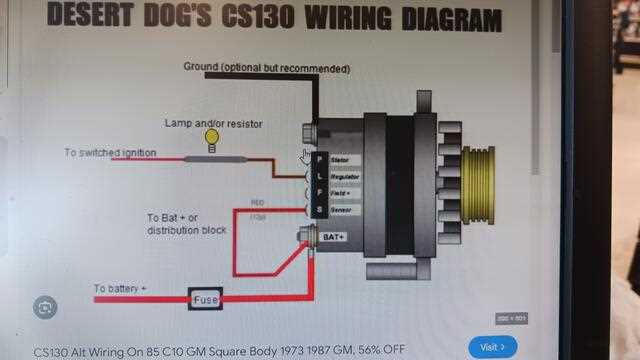 chevy 1 wire alternator wiring diagram