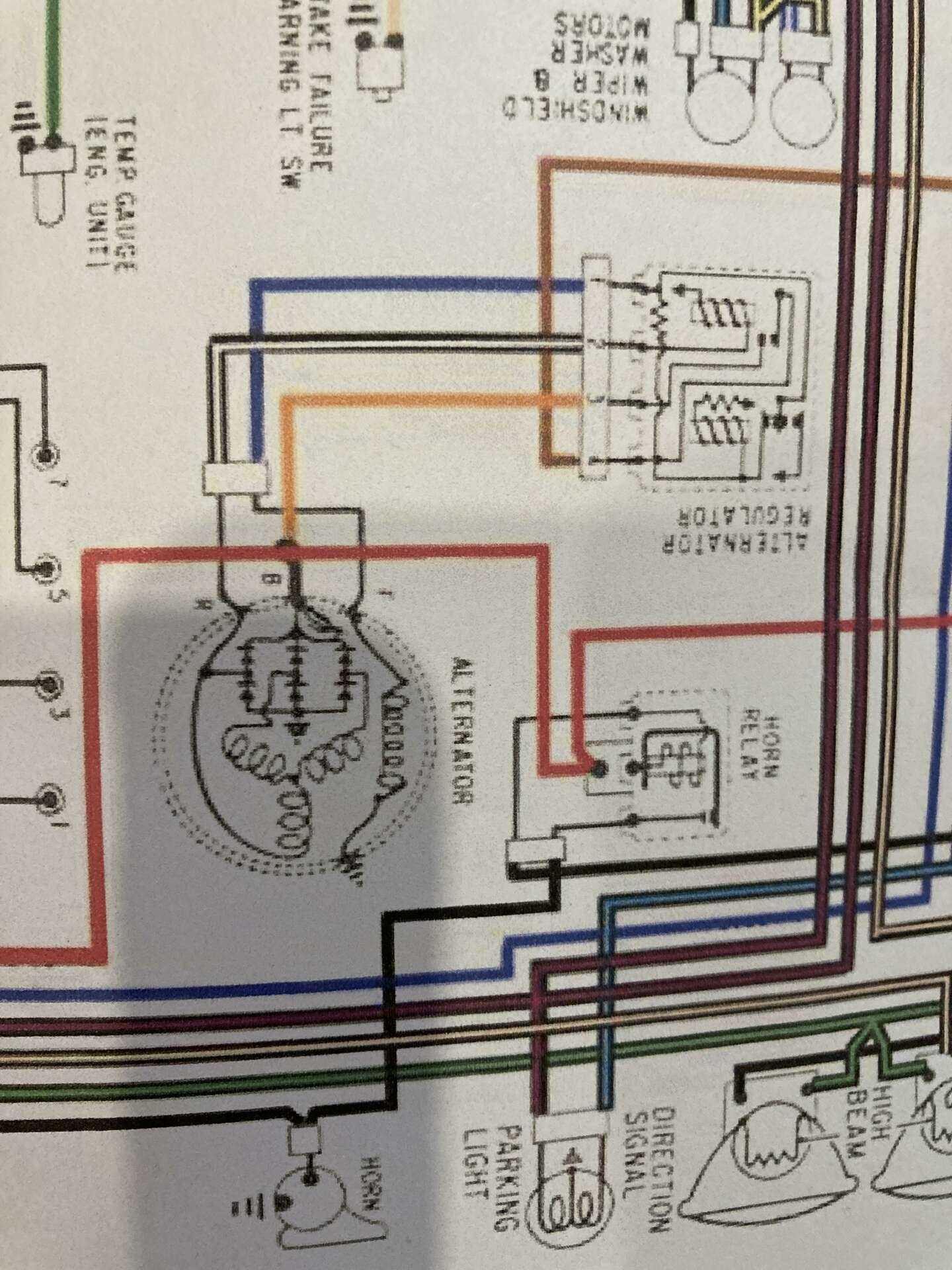 350 chevy alternator wiring diagram