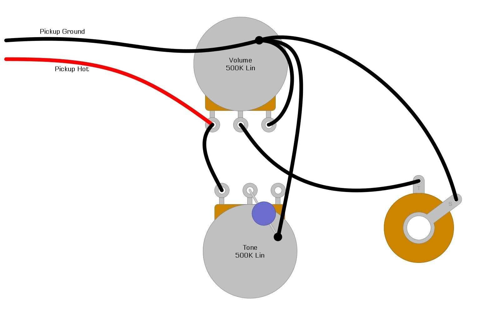 guitar pickup wiring diagram