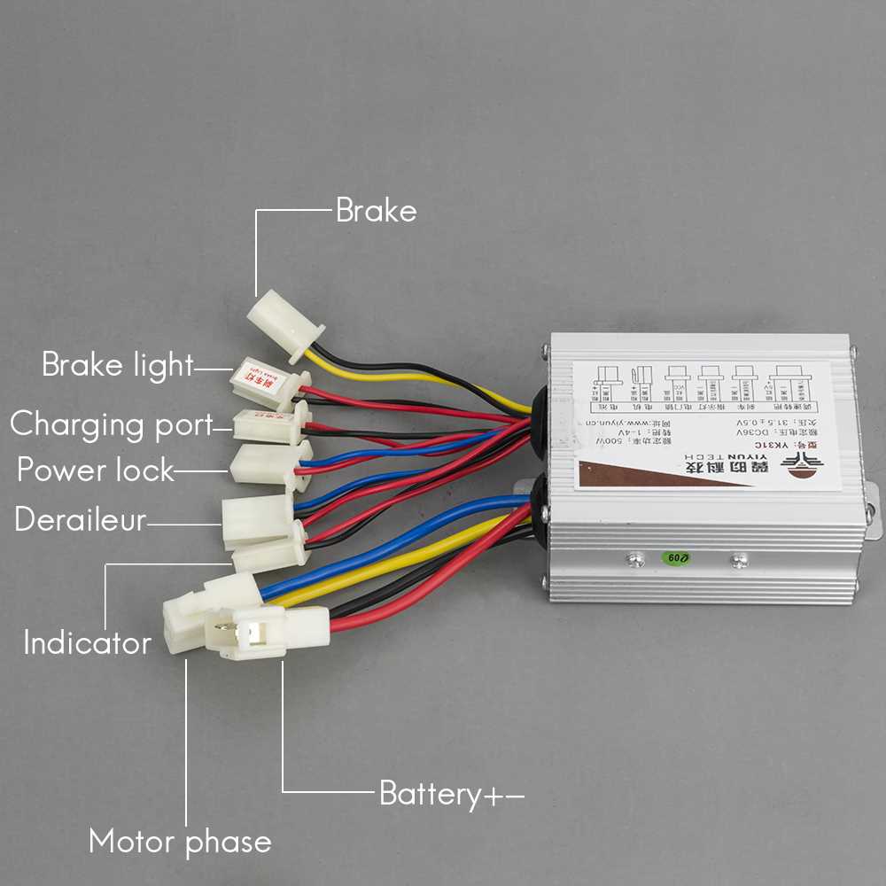 scooter 36 volt e bike controller wiring diagram