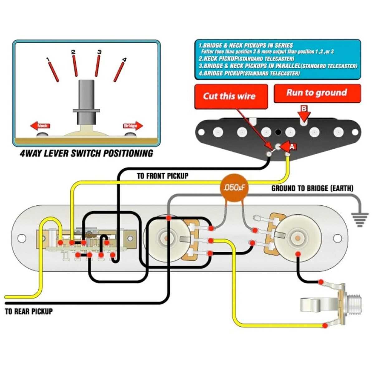 3 way telecaster wiring diagram