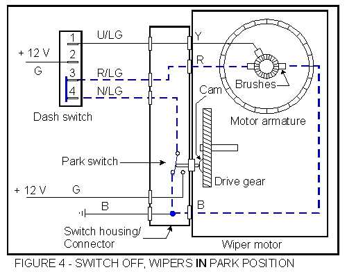 wiring diagram wiper motor