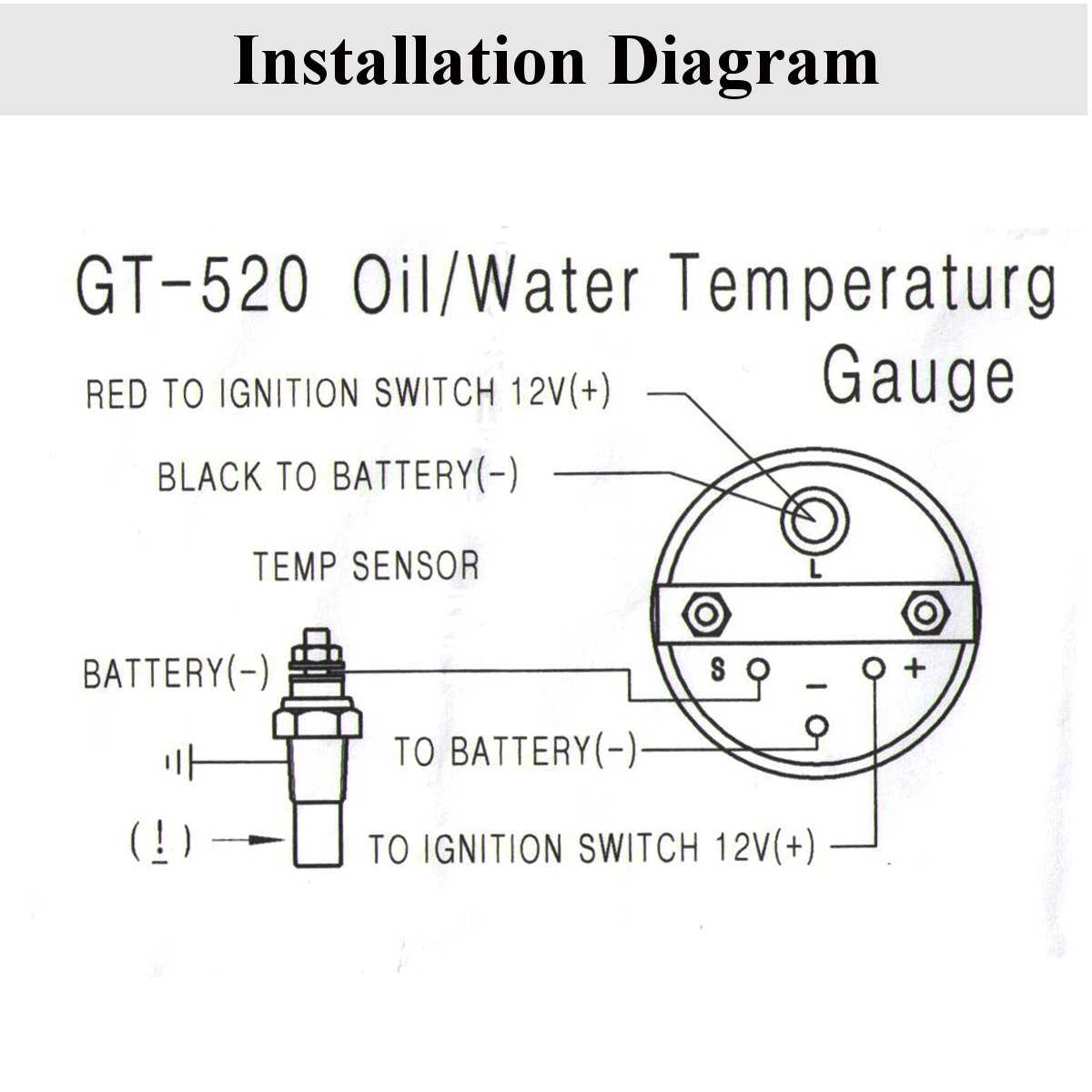 autometer water temp gauge wiring diagram