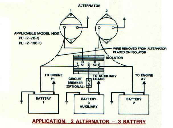 wiring diagram battery isolator