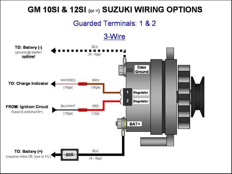 chevy 1 wire alternator wiring diagram