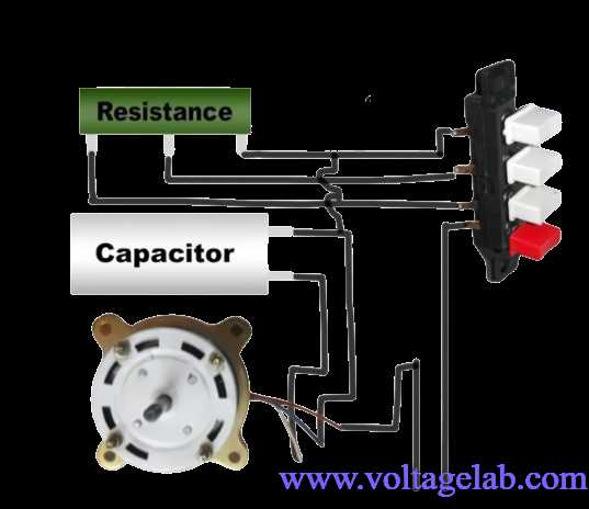 wiring diagram for a capacitor