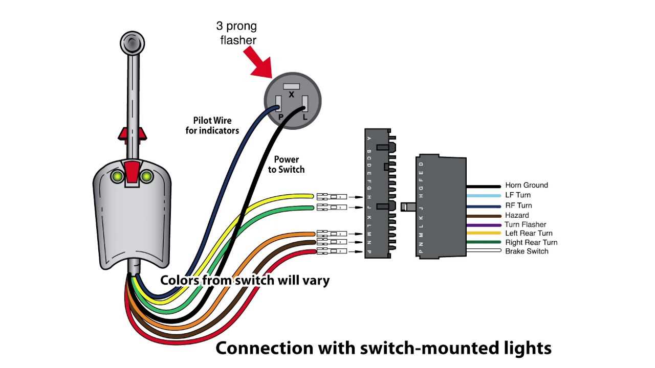 aftermarket turn signal switch wiring diagram