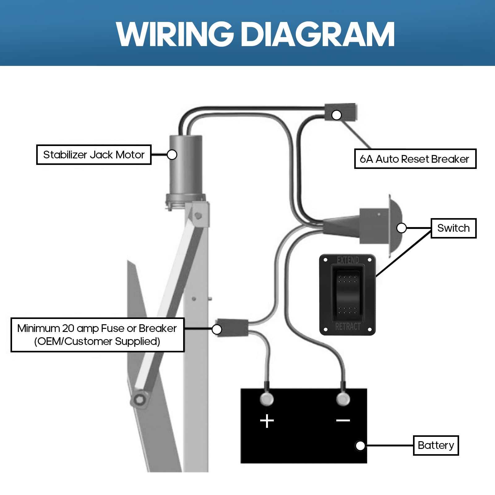 electric trailer jack switch wiring diagram