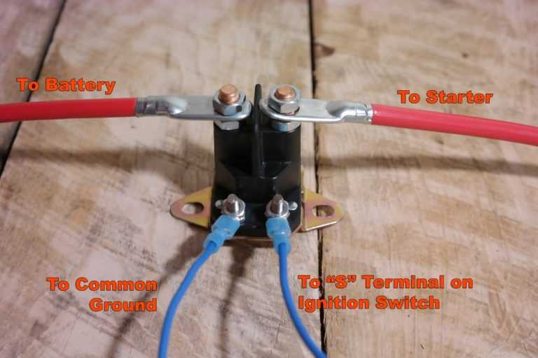 4 pole starter solenoid wiring diagram