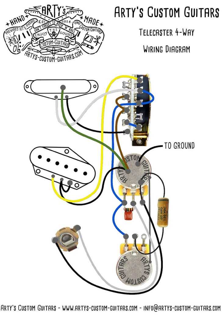 telecaster 4 way wiring diagram