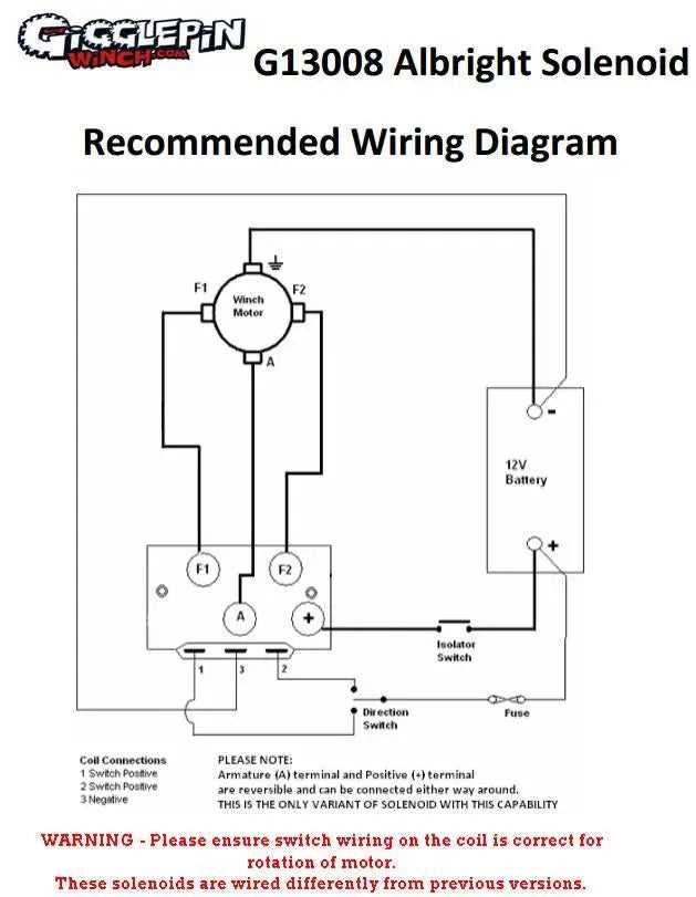 4 solenoid winch wiring diagram