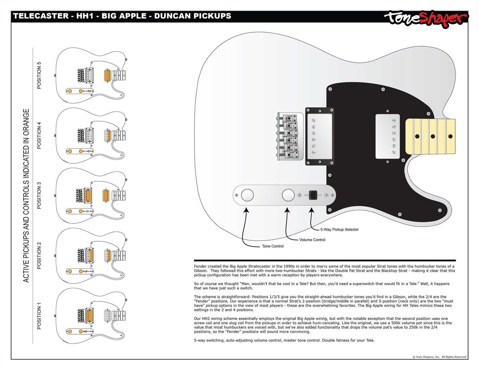 wiring diagram for telecaster guitar